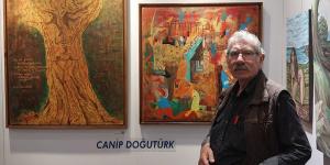 Canip Doğutürk, ArtContact Fuarı’nda Eserleriyle Göz Doldurdu.