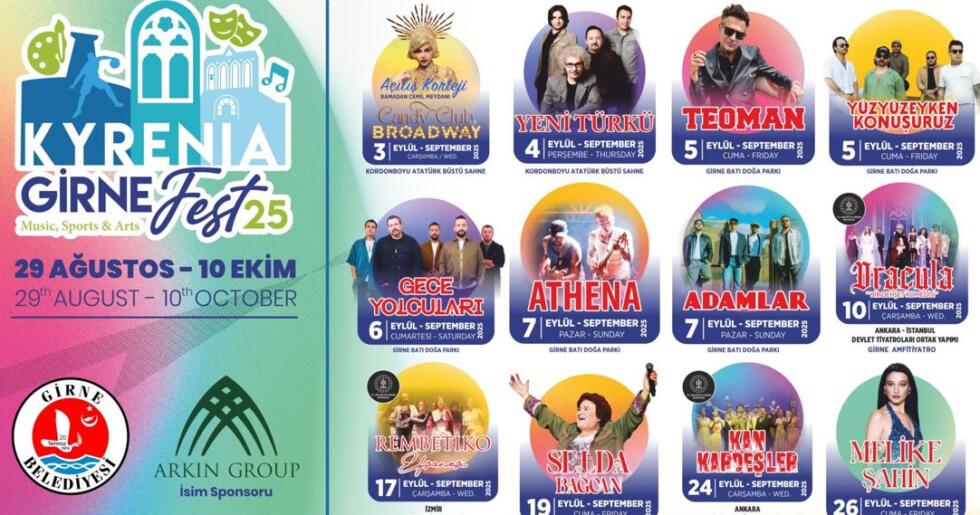 Girne Arkın Group Fest  25 Yıldızlar Geçidine Ev Sahipliği Yapacak