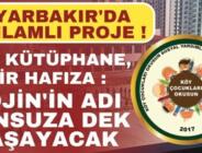 Köy çocukları okusun derneği Diyarbakır’da kütüpane yaptırdı.