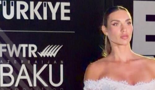Valeria Kondratenko, Baküde yapılan Moda Haftası’nda Güzelliğiyle Büyüledi