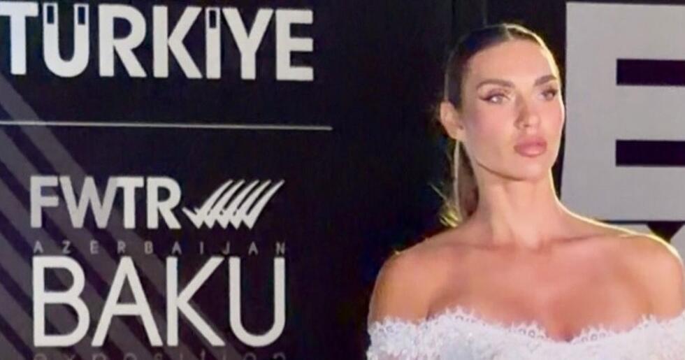 Valeria Kondratenko, Baküde yapılan Moda Haftası’nda Güzelliğiyle Büyüledi
