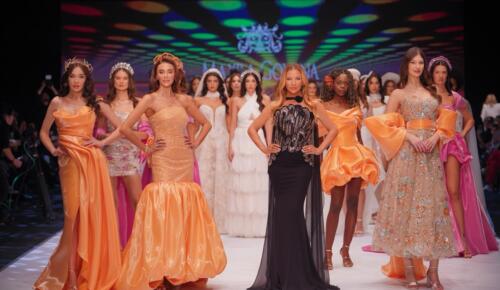 ÖZGE ULUSOY VE CEREN ARSLAN’LI MUHTEŞEM DEFİLEDE GÖRSEL ŞÖLEN