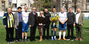 “Kadına Şiddete” futbollu mesaj  8 Mart için yeşil sahada buluştular