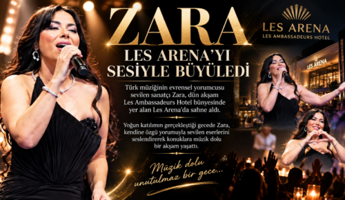 Zara, Les Arena’yı sesiyle büyüledi