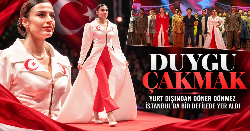 DUYGU ÇAKMAK YURT DIŞINDAN DÖNDÜ, PODYUMA DAMGASINI VURDU!