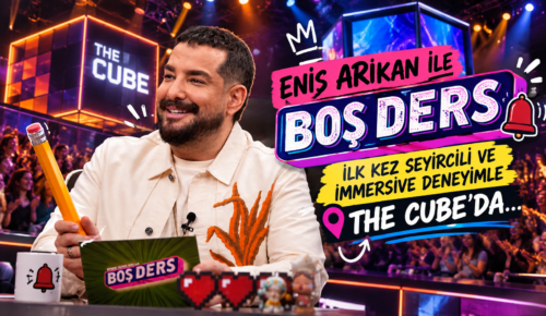 TÜRKİYE’DE BİR İLK: ENİS ARIKAN İLE “BOŞ DERS” İLK KEZ SEYİRCİLİ VE IMMERSIVE DENEYİMLE THE CUBE’DA…