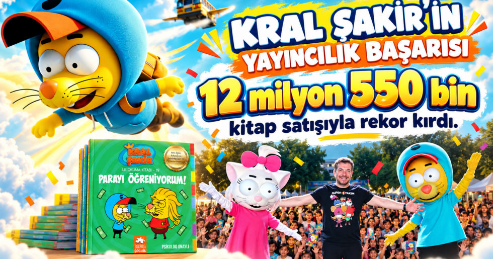 12 milyon 550 bin kitap satışıyla rekor kırdı.