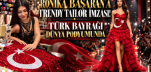 RONİKA BAŞARAN’A TRENDY TAILOR İMZASI! TÜRK BAYRAĞI DÜNYA PODYUMUNDA